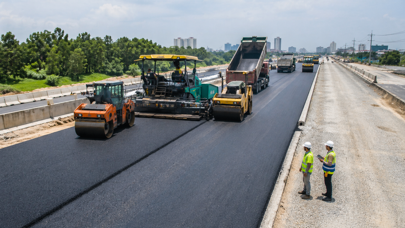 Thi công cầu vượt góp phần hoàn thiện hệ thống giao thông đô thị